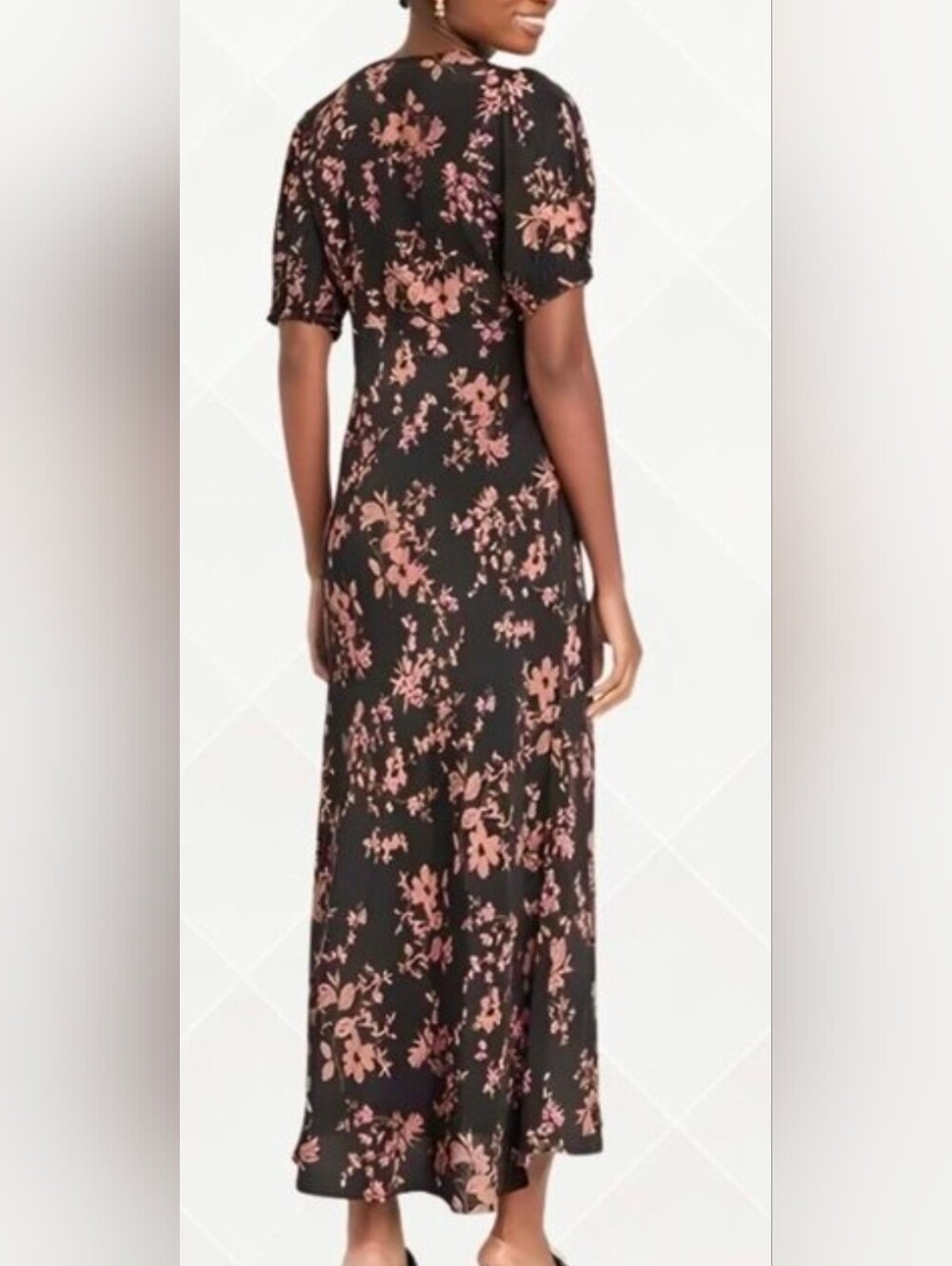 A. new day Brown/ Floral Maxi Dress - Picture 4 of 9